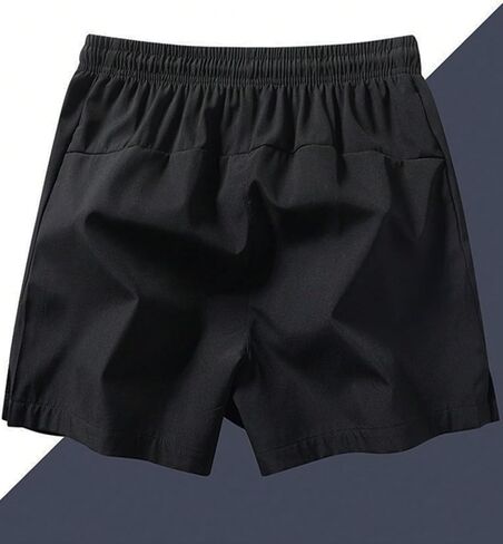 شورت SOLY HUX للرجال برباط للخصر، شورت رياضي صيفي بأرجل مستقيمة مع جيوب بسحاب in Kuwait