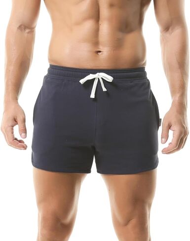 شورت رجالي للتمرين في صالة الألعاب الرياضية شورت رياضي للجري النشط مع جيوب بوكسر كاجوال in Kuwait