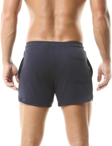 شورت رجالي للتمرين في صالة الألعاب الرياضية شورت رياضي للجري النشط مع جيوب بوكسر كاجوال in Kuwait