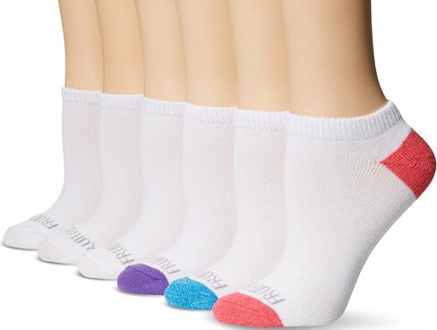 Fruit of the Loom Women's 6-Pair No Show Socks in Saudi Arabia
