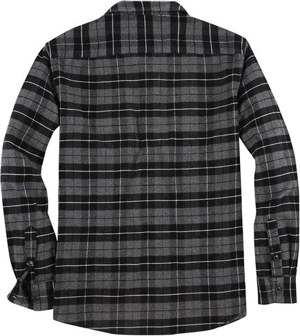 وارهورسي قميص فلانيل للرجال باكمام طويلة، قميص فلانيل منقوش بقصة عادية وازرار سفلية للرجال in Kuwait