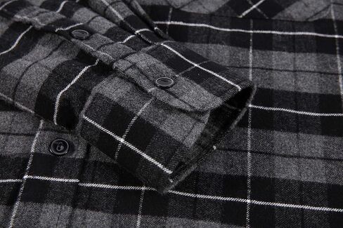 وارهورسي قميص فلانيل للرجال باكمام طويلة، قميص فلانيل منقوش بقصة عادية وازرار سفلية للرجال in Kuwait