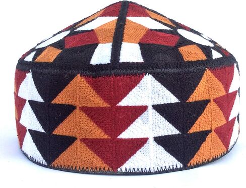 Kufi الرجال للجنسين الجمجمة قبعة ملونة المرأة تصميم الصلبة قبعة مع اليد المطرزة الكوفي قبعات قبعة صغيرة محبوكة الصيف أغطية الرأس in Saudi Arabia