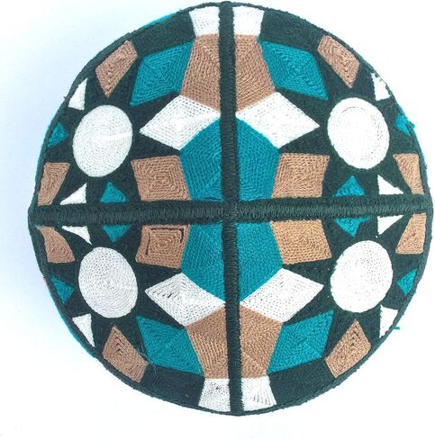 Kufi الرجال للجنسين الجمجمة قبعة ملونة المرأة تصميم الصلبة قبعة مع اليد المطرزة الكوفي قبعات قبعة صغيرة محبوكة الصيف أغطية الرأس in Saudi Arabia