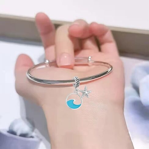 NARTGO Starfish and Sea Wave Charm Compatible with Pandora Charms Bracelets in Saudi Arabia