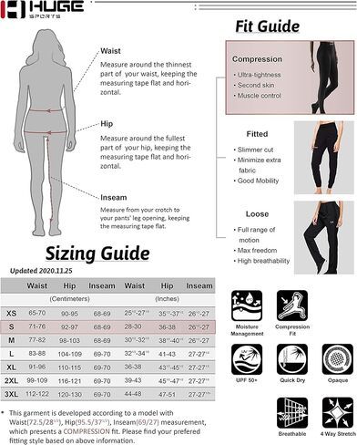 سروال الجري الحراري للسيدات من HUGE SPORTS، سروال ضيق عالي الخصر للطقس البارد والدافئ للجري وركوب الدراجات in Kuwait