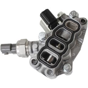 15810-RKB-J01 VTEC Timing Solenoid Spool Valve Assembly With Gasket Applied for Odyssey V6 3.5L EX EXL EXL-T Accord Hybrid 2005-2007 Pilot 2WD Models 3.0L 2006-2008 Replacement Parts