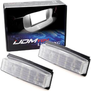 iJDMTOY OEM-Fit 3W Full LED License Plate Light Kit Compatible With 2006-2015 Mazda MX-5 Miata & 2017-up Fiat 124 Spider, Powered by 18-SMD Xenon White LED Diodes