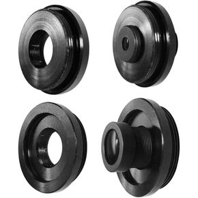 M12 C Mount Adapter, 2PCS/Lot Metal M12/C M12/CS Lens Mount Adaptor Zinc Alloy M12 to CS or C Mount Adapter Converter Ring (M12-C-CS) for CCTV Camera