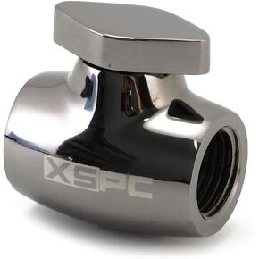 XSPC G1/4" Ball Valve, Black Chrome