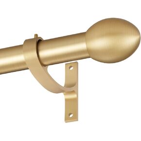 Splicing Curtain Rods for Windows 16-86 inchs,1 Inch Diameter Adjustable Splicing Metal Winbdow Curtain Rod with Aluminum Alloy Finials Brackets