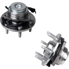 515097 Front 2PCS Wheel Bearing and Hub Assembly Compatible with Cadillac Escalade ESV 2007-2014, Chevy Avalan che Silverado Suburban 1500 Tahoe, GMC Sierra Yukon 2007-2014, 6 Lug Bolts