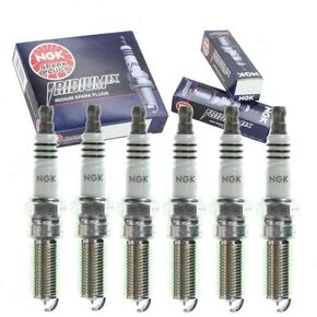 6 pc NGK Iridium IX Spark Plugs compatible with Ford F-150 3.3L 3.5L 3.7L V6 2011-2021