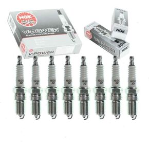 8 pc NGK V-Power Spark Plugs compatible with Chevrolet Tahoe 4.8L 5.3L 5.7L 6.0L 6.2L V8 1998-2014