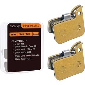 Inkesky Brake Pads Compatible with AVID SRAM Level TLM/Ultimate,Force 22/1,Red eTap HRD,Rival 1 / Rival 22,S700 B1, S900 HRD - BR33