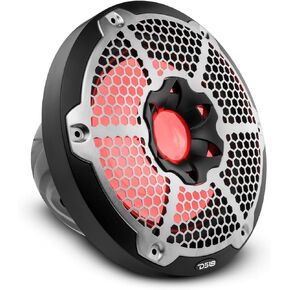 DS18 NXL-10SUB/BK Hydro 10" Marine Subwoofer with Integrated RGB LED Lights – 600W Max, 100% UV Stable, IP65 Waterproof, 4 Ohms - for All Elements, Boat, UTV, ATV & Jeeps (1 Speaker)