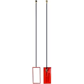 Set of 2X 20cm (8in) I-PEX MHF4 (IPEX4) 2.4 GHz 5 GHz Antenna High Gain for WiFi 5 & 6 Adapters Laptops Notebooks & Desktops