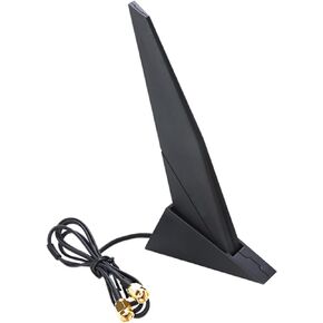 Dual Band WiFi Antenna 2.4GHz 5GHz RP-SMA Magnetic Base Adapter Antenna with 2.7ft Extension Cable for ASUS Z390 Z490 X570 Motherboard 2T2R PCI-E Bluetooth Network Router