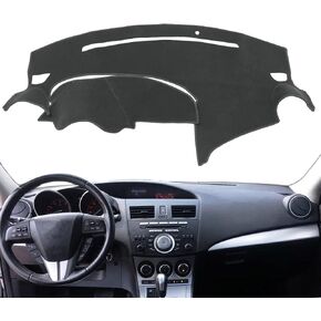 Dash Cover Dashboard Cover Pad Mat Custom Fit for Mazda 3 2010 2011 2012 2013 (Black) Y47