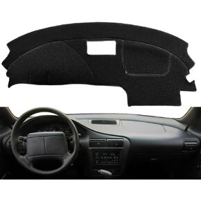 Dashboard Cover Dash Cover Mat Pad Carpet Custom Fit for Chevy Chevrolet Cavalier 1995-2005 (Black) Y46