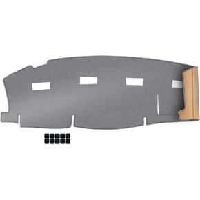 Upgrade Dacron Dashboard Cover Fit for 2006-2009 Do-dge Ram 1500/ Ram 2500/ Ram 3500 Effective Anti Glare, Reduce Reflection, Sun Protection, Dust Proof, UV-Proof -Grey