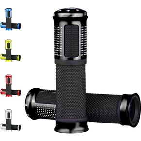 Universal Motorcycle Handlebar Grips Fits for Motorcycles with 7/8" Left Grip and 1" Right.