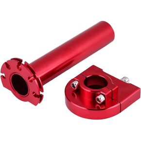 Acouto Throttle Twist Grip Universal 7/8" Handlebar Throttle Twist Grips Accelerator 22mm Twist Throttle Accelerator Handle Grips for Motorcycle Scooter Dirt Bike ATV(Red)