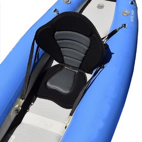 Premium Universal Sit on Top Comfortable Full Kayak Padded Seat and Deluxe Backrest Fully Adjustable Also for SUP/Paddleboard/Fishing
