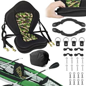 مقعد Vashly Kayak، وسائد مقعد سميكة لقوارب الكاياك، ومقاعد الزورق مع حقيبة تخزين قابلة للفصل، وسادة مقعد كاياك، للتجديف بالكاياك والتجديف وصيد الأسماك in Kuwait