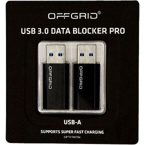 OFFGRID USB C Data Blocker 2 Pack, USB C Charge Only Adapter, Black, 5V in Saudi Arabia