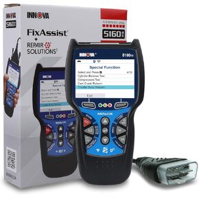 INNOVA 5160RS, OBD2 Bidirectional Scan Tool, OE-Level All System Diagnostics, Reset Oil Light/Battery/EPB/SAS/DPF, Mechanic Recommended Fixes & Parts, TSBs, 1yr Warranty, Free Lifetime Updates