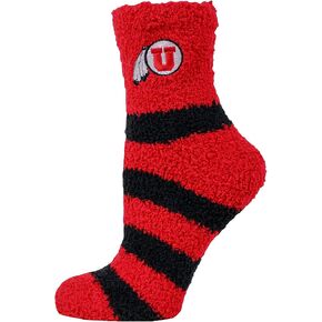 Donegal Bay Utah Utes Officially Licensed NCAA Fuzzy Slipper Socks in Saudi Arabia
