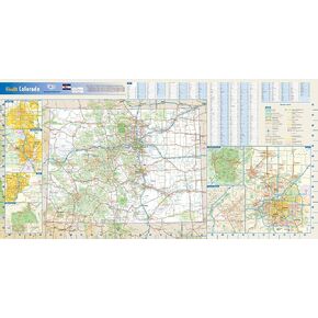 Colorado State Wall Map - 31.25" x 15.75" Rolled Canvas