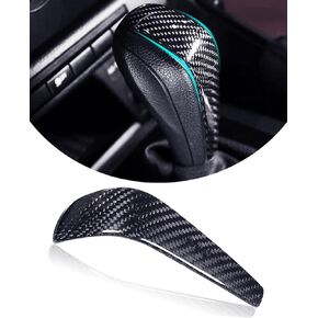 رقعة مقبض ناقل الحركة من ألياف الكربون البلاستيكية، غطاء غطاء مقبض ناقل الحركة من ألياف الكربون الأسود متوافق مع سلسلة BMW E87 E90 E92 E93 5 3 in Kuwait
