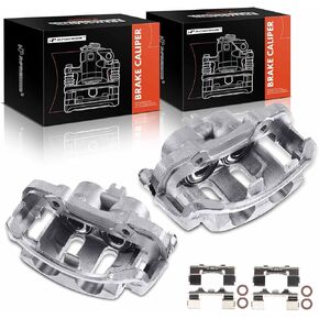 A-Premium Disc Brake Caliper Assembly with Bracket Compatible with Select Nissan Models - Frontier 1998-2004, Pickup 1995-1997, D21 1992-1994, L4 2.4L, V6 3.0L/3.3L - Front Driver and Passenger Side