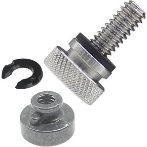 Seat Quick Mount Bolt with Nut Kit Compatible for Harley Sportster Dyna Touring 1996-2021 (black)