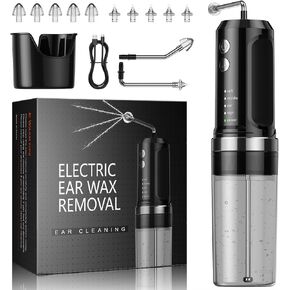 Ear Wax Removal Kit,Ear Irrigation Kit for Adults & Kids,Ear Wax Removal Tool Safe Ear Cleaning Kits,Ear Cleaning Kits Device Easy to Operate. (White - Automatic)