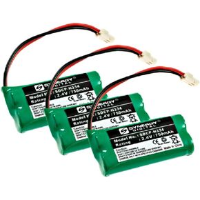 Synergy Digital Cordless Phone Battery, Compatible with Att CL82315 Cordless Phone Battery Combo-Pack Includes: 3 x SDCP-H334 Batteries