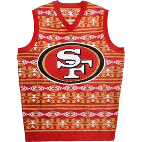 FOCO NFL Aztec Ugly Sweater Vest in Saudi Arabia