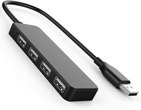 موزع USB، مقسم USB للكمبيوتر المحمول، موسع USB 4 منافذ 2.0 للكمبيوتر الشخصي، ماك، ماك بوك، الكمبيوتر اللوحي، علامة التبويب، الكاميرا، لوحة المفاتيح، الماوس in Kuwait