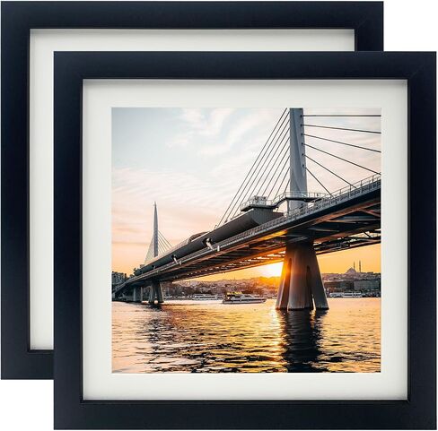 6x6 Picture Frame Black, Square Photo Frame for Tabletop or Wall Display, 2 Pack in Saudi Arabia