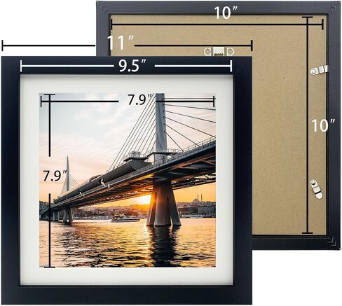 6x6 Picture Frame Black, Square Photo Frame for Tabletop or Wall Display, 2 Pack in Saudi Arabia