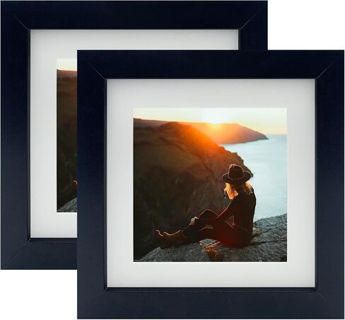 6x6 Picture Frame Black, Square Photo Frame for Tabletop or Wall Display, 2 Pack in Saudi Arabia