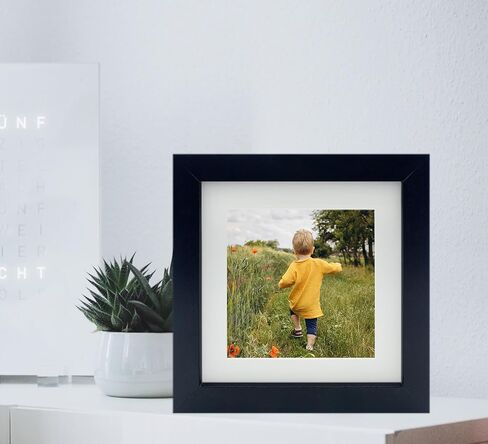 6x6 Picture Frame Black, Square Photo Frame for Tabletop or Wall Display, 2 Pack in Saudi Arabia