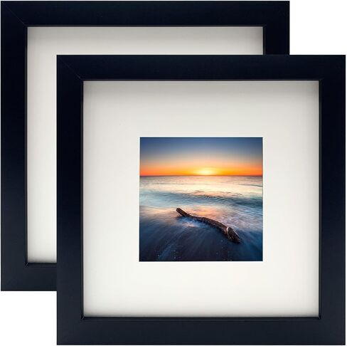 6x6 Picture Frame Black, Square Photo Frame for Tabletop or Wall Display, 2 Pack in Saudi Arabia
