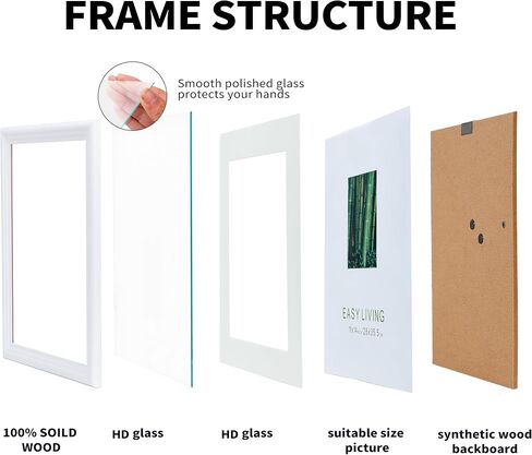 White 11x14 Picture Frames – Display Pictures 8x10 with Mat or 11x14 Without Mat,Perfect for Tabletop or Wall Hanging – Ideal for Dad, Grandpa, Father's Gifts in Saudi Arabia