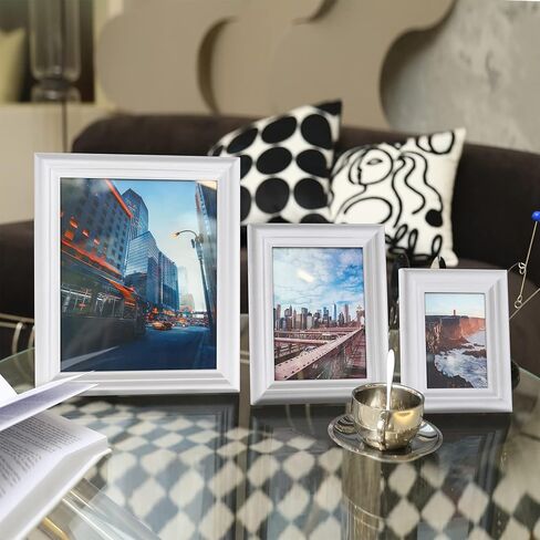 White 11x14 Picture Frames – Display Pictures 8x10 with Mat or 11x14 Without Mat,Perfect for Tabletop or Wall Hanging – Ideal for Dad, Grandpa, Father's Gifts in Saudi Arabia