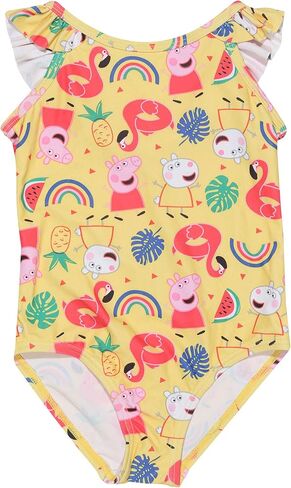 بدلة سباحة Peppa Pig and Suzy Rainbow، للفتيات، 2-6 سنوات، متعددة الألوان، بضائع رسمية in Kuwait