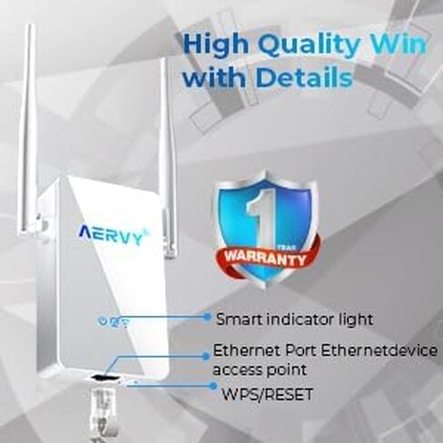 WiFi Extender Signal Booster, Internet Wireless Repeater for Home Coverage up to 10K sq.ft and 45 Devices, Internet Booster Repeater with 4 Antennas 360° Full Coverage,1-Tap Setup & Ethernet Port in Saudi Arabia
