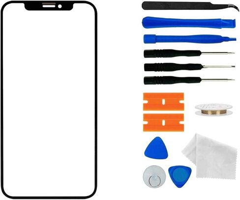 استبدال زجاج شاشة iPhone 12 Pro Max الأصلي، طقم إصلاح بديل لشاشة زجاج العدسة الخارجية الأمامية لسلسلة Apple iPhone 12 Pro Max (6.7 بوصة) in Saudi Arabia